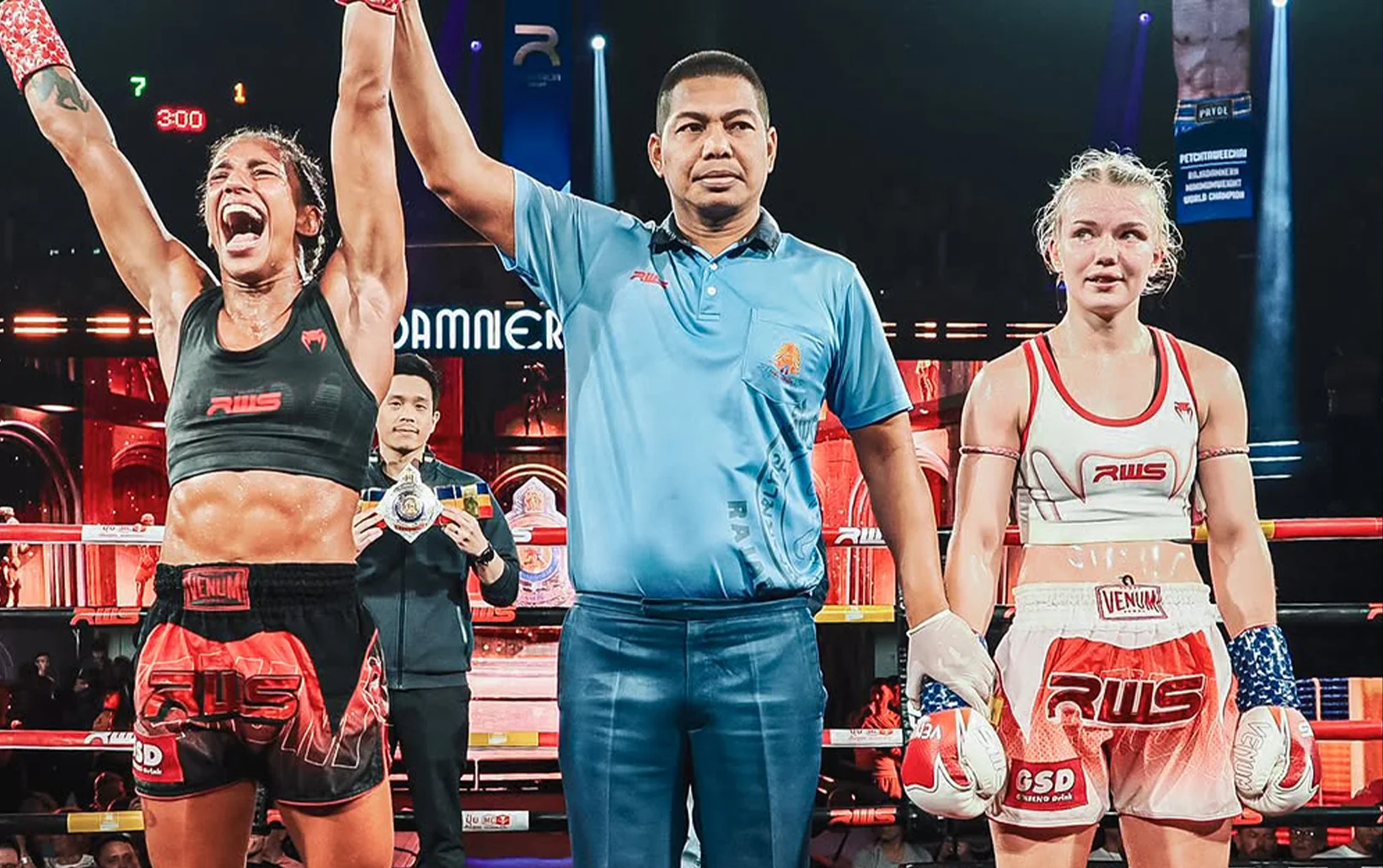 Barbara Aguiar Makes History as First Non-Thai Woman to Win Rajadamnern Stadium Title