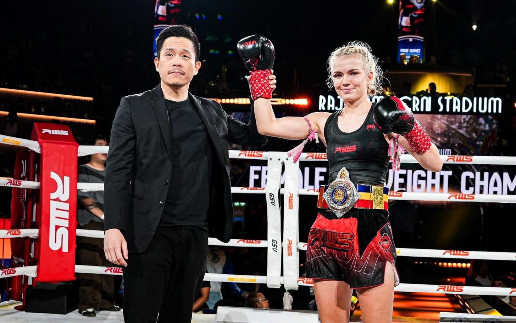 Marie Ruumet Defends Rajadamnern Stadium Title