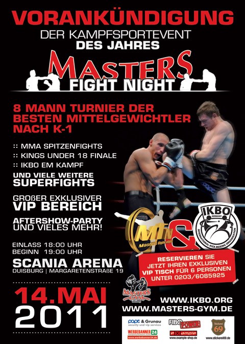 Masters Fight Night, 8mann turnier poster