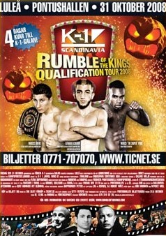 K-1 Scandinavia - Rumble Of The Kings Qualification Tour 2008 poster