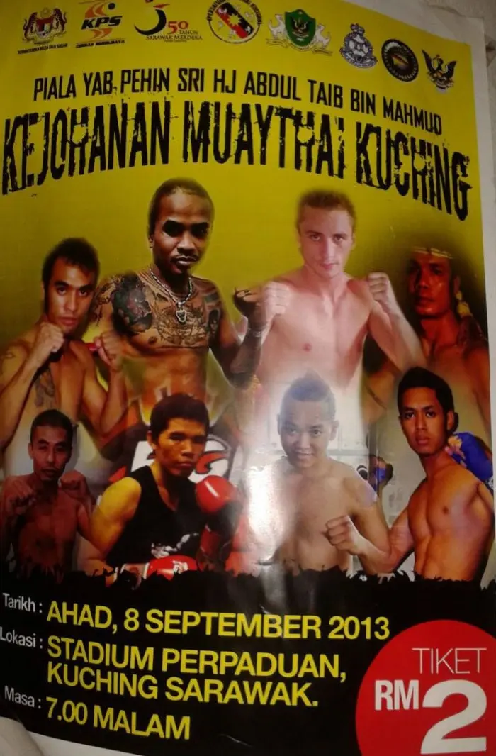 Kejohanan Muaythai Kuching poster