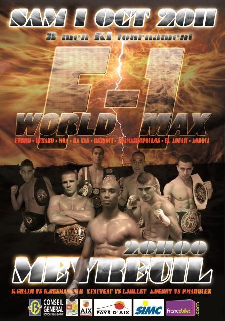 F-1 World Max Tournament 2011 poster
