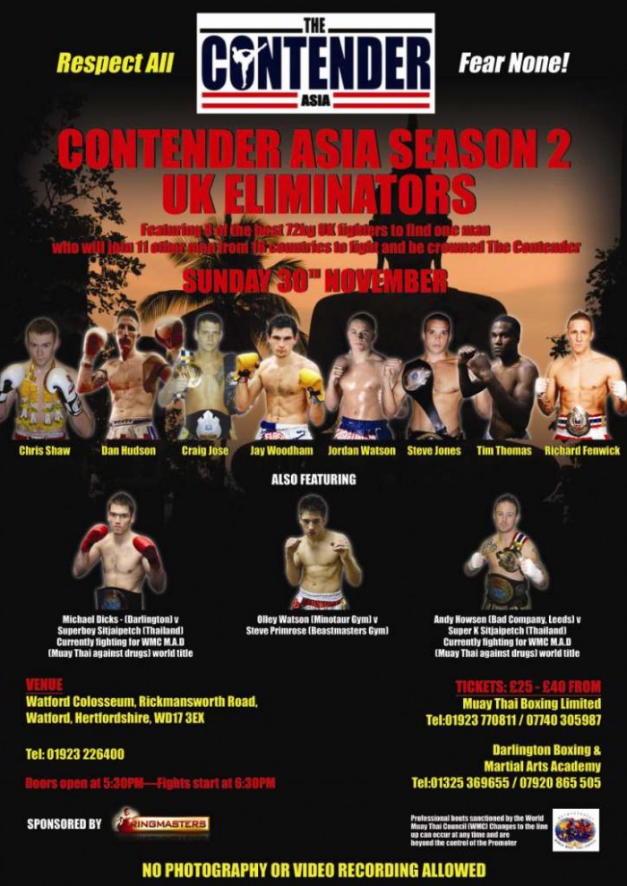 Contender Asia UK Eliminator poster