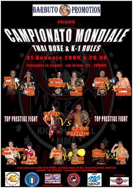 Campionato Mondiale Thai Boxe & K-1 Rules poster