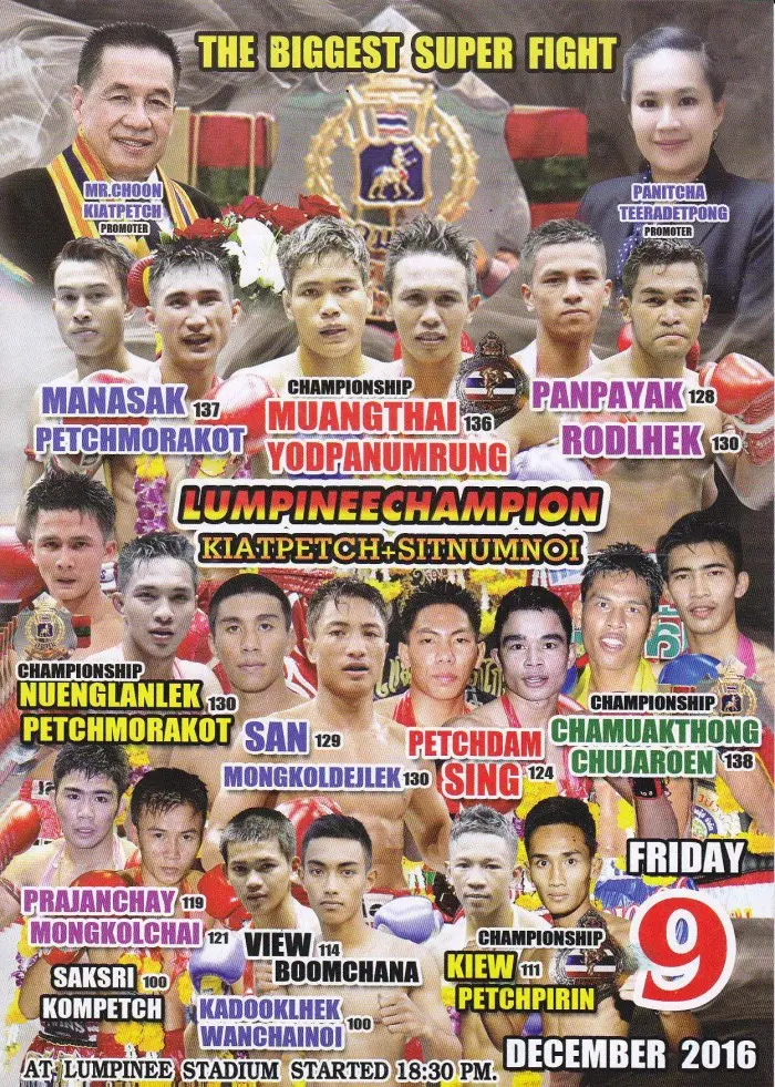 Kiatpetch Sitnumnoi Show (Lumpinee) poster