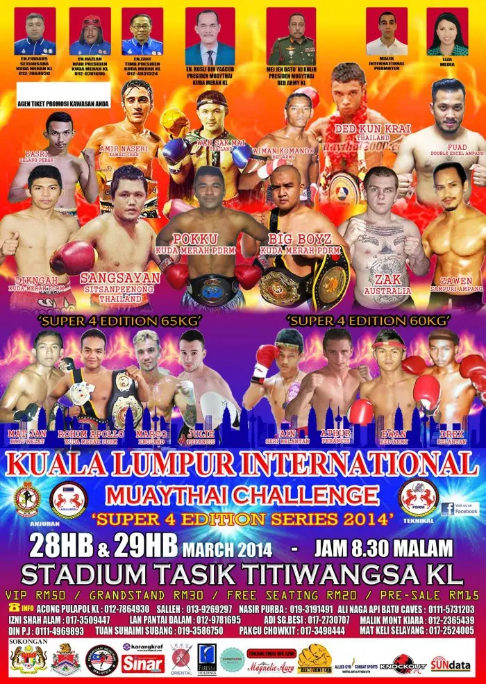 Kuala Lumpur International Muythai Challenge poster
