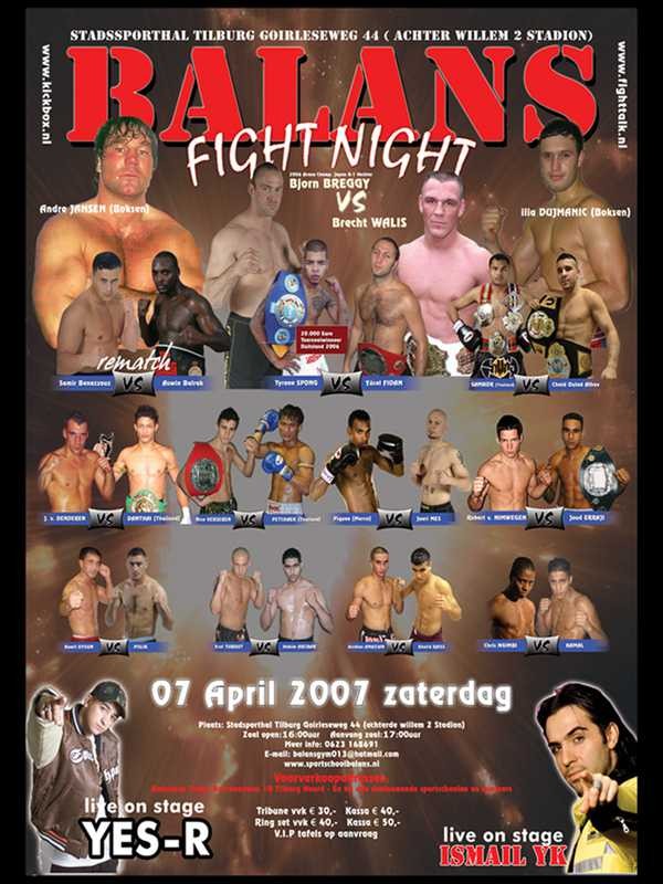 Balans Fight Night poster