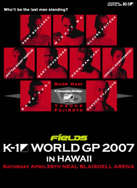 K-1 World GP 2007 in Hawaii poster
