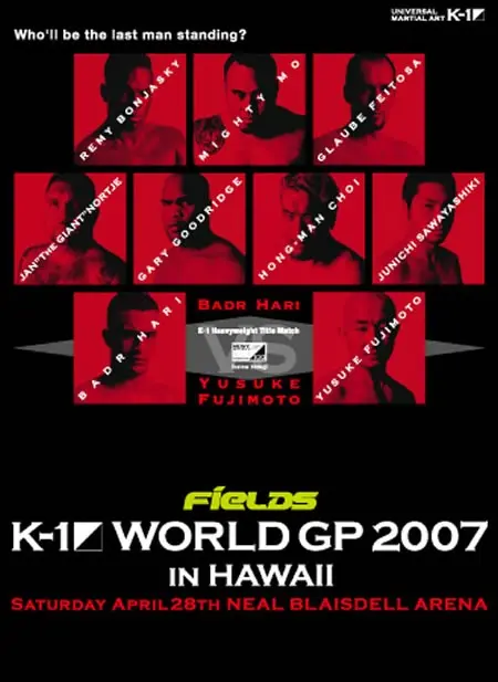 K-1 World GP 2007 in Hawaii poster