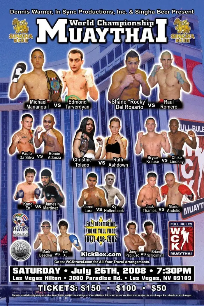 World Championship Muay Thai poster