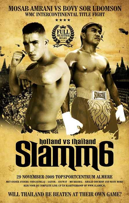 Slamm: Nederland vs Thailand 6 poster