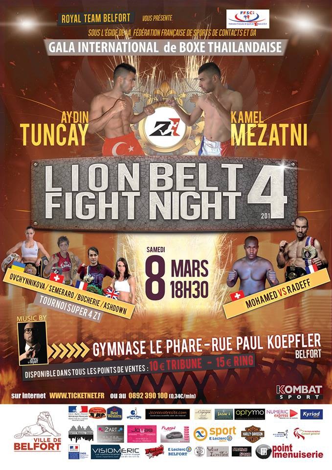 Lion Belt Fight Night 4 poster