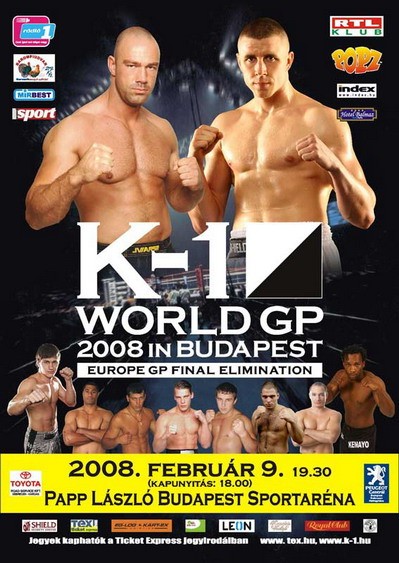 K-1 World Grand Prix 2008 in Budapest poster