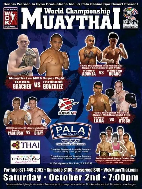 World Championship Muaythai poster