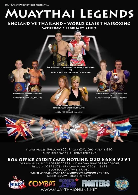 Muaythai Legends - England VS Thailand poster
