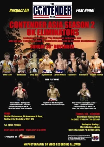 The Contender Asia UK Tournament, Final poster