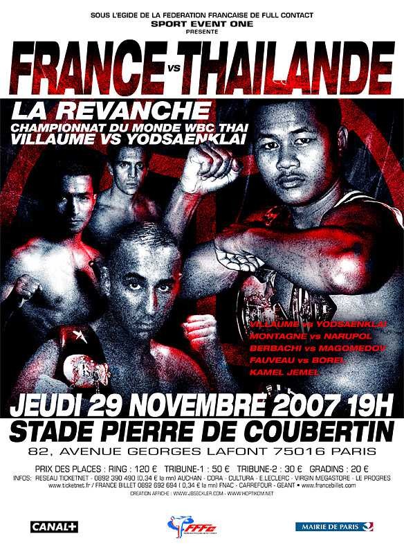 France VS Thailande : la revanche Villaume - Yodsaenklai poster