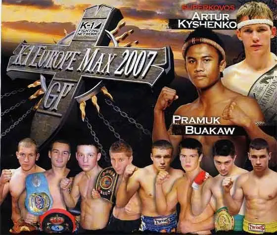K-1 Europe Max 2007 poster