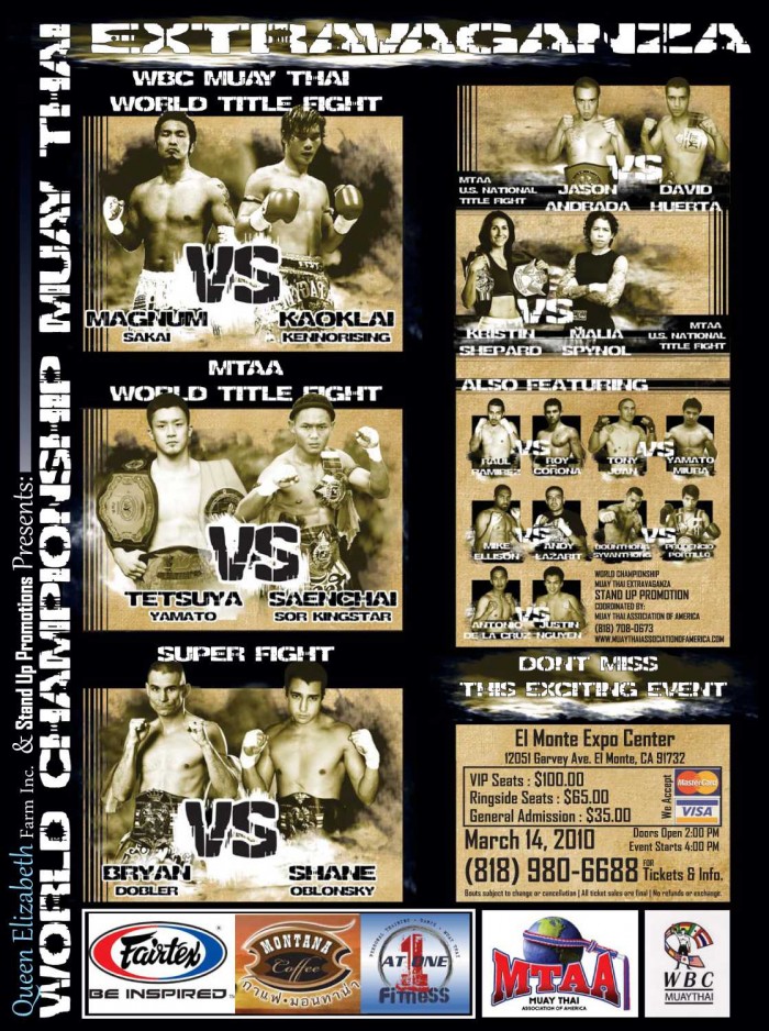 World Championship Muay Thai Extravaganza poster