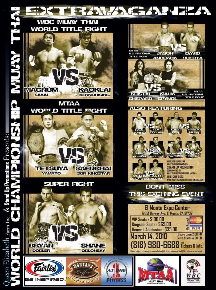 World Championship Muay Thai Extravaganza poster