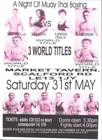 World Ring Sports Association Muay Thai Event poster