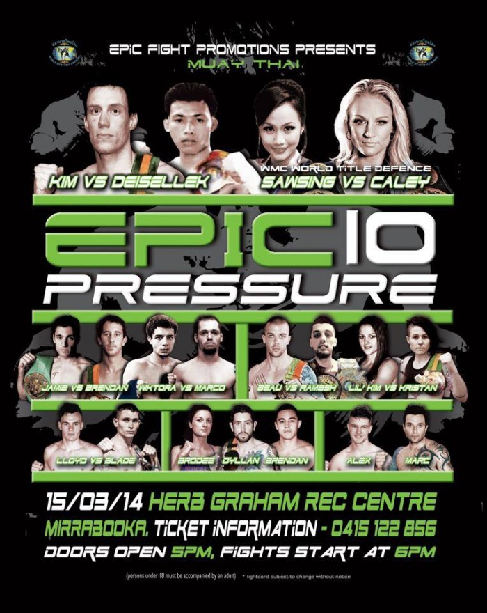Epic 10 - Pressure poster