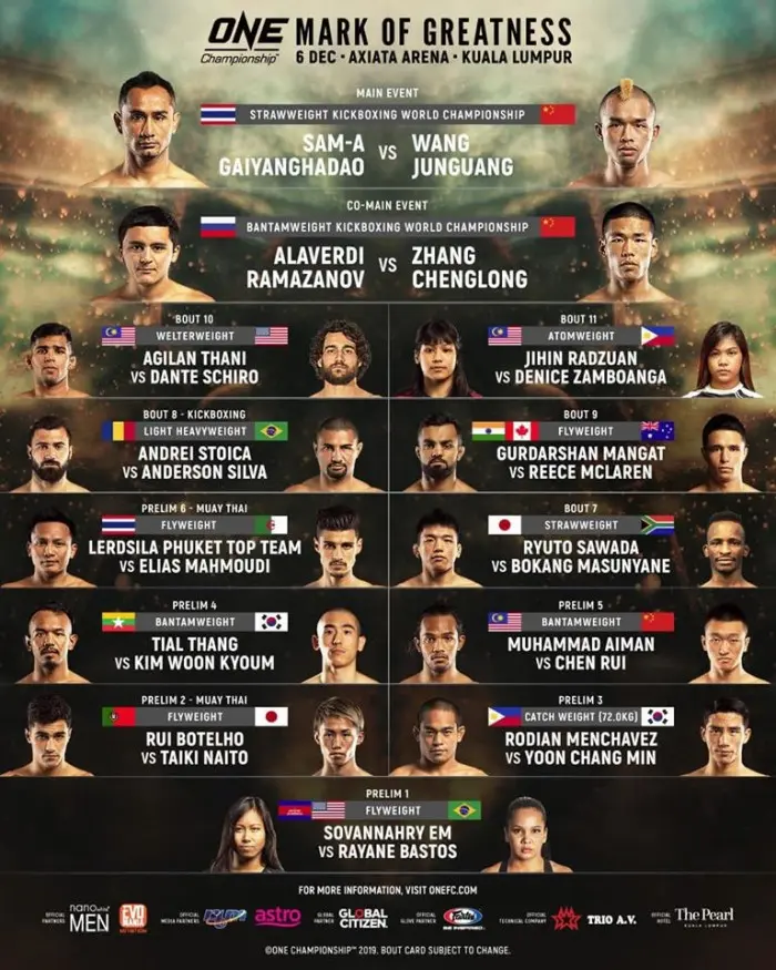 ONE - Mark Of Greatness poster
