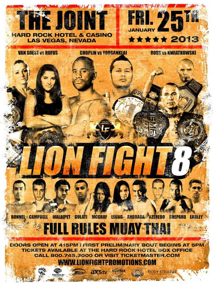 Lion fight 8 poster