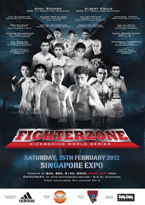 FighterZone Kickboxing World Series MAX 2012 poster