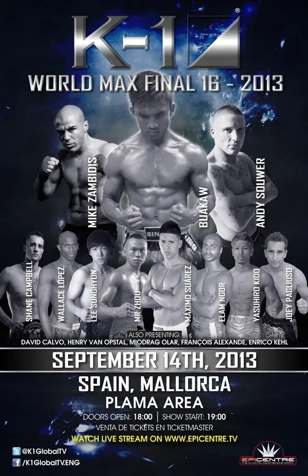 K-1 World Max Final 16 - 2013 poster