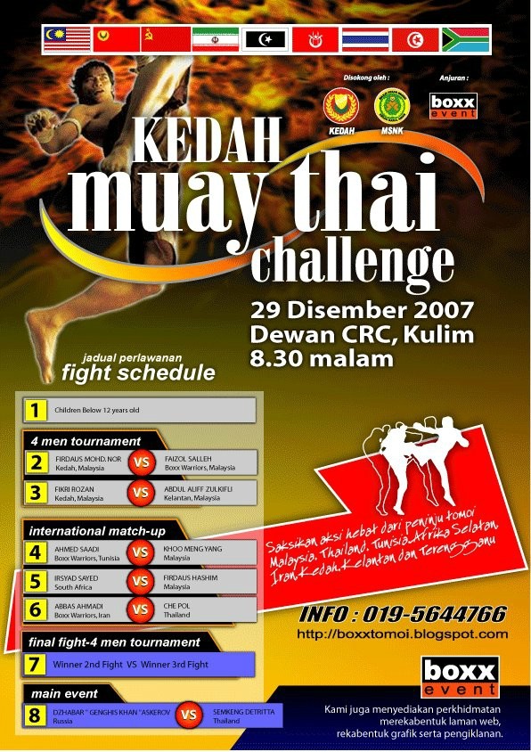 Kedah Muay Thai Challenge poster
