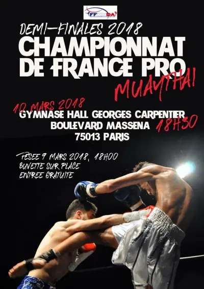 Championnat De France Pro Muaythai - Demi-Finales poster