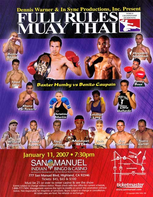 Full Rules Muay Thai poster