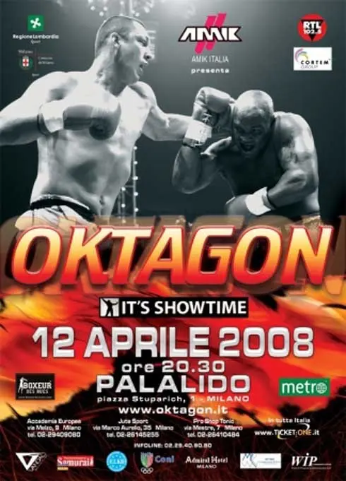 Oktagon / It's Showtime K-1 Italy Oktagon 2008 poster