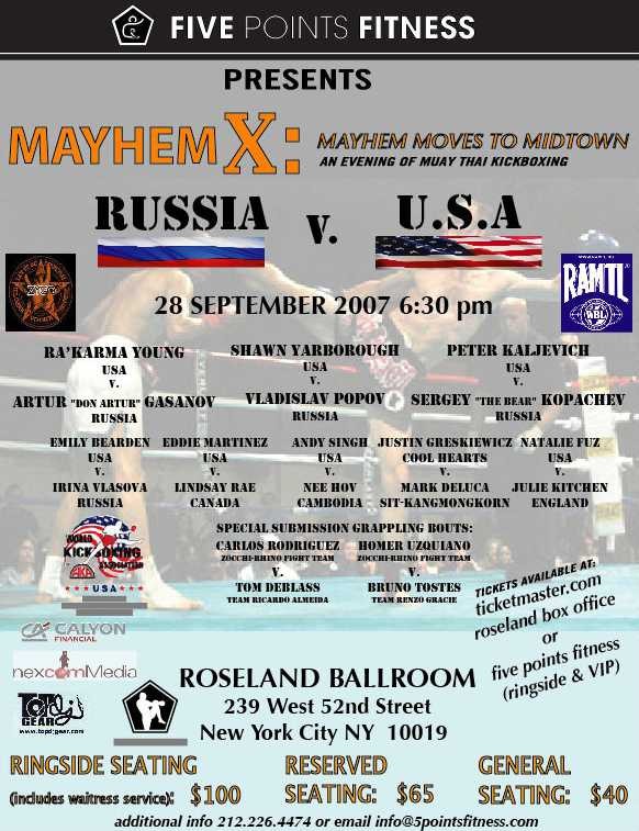 MAYHEM X: Russia vs. USA poster