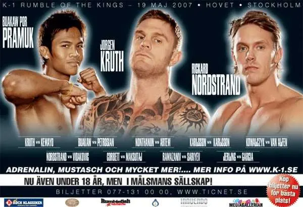 K-1 Scandinavian Qualification 2007 poster