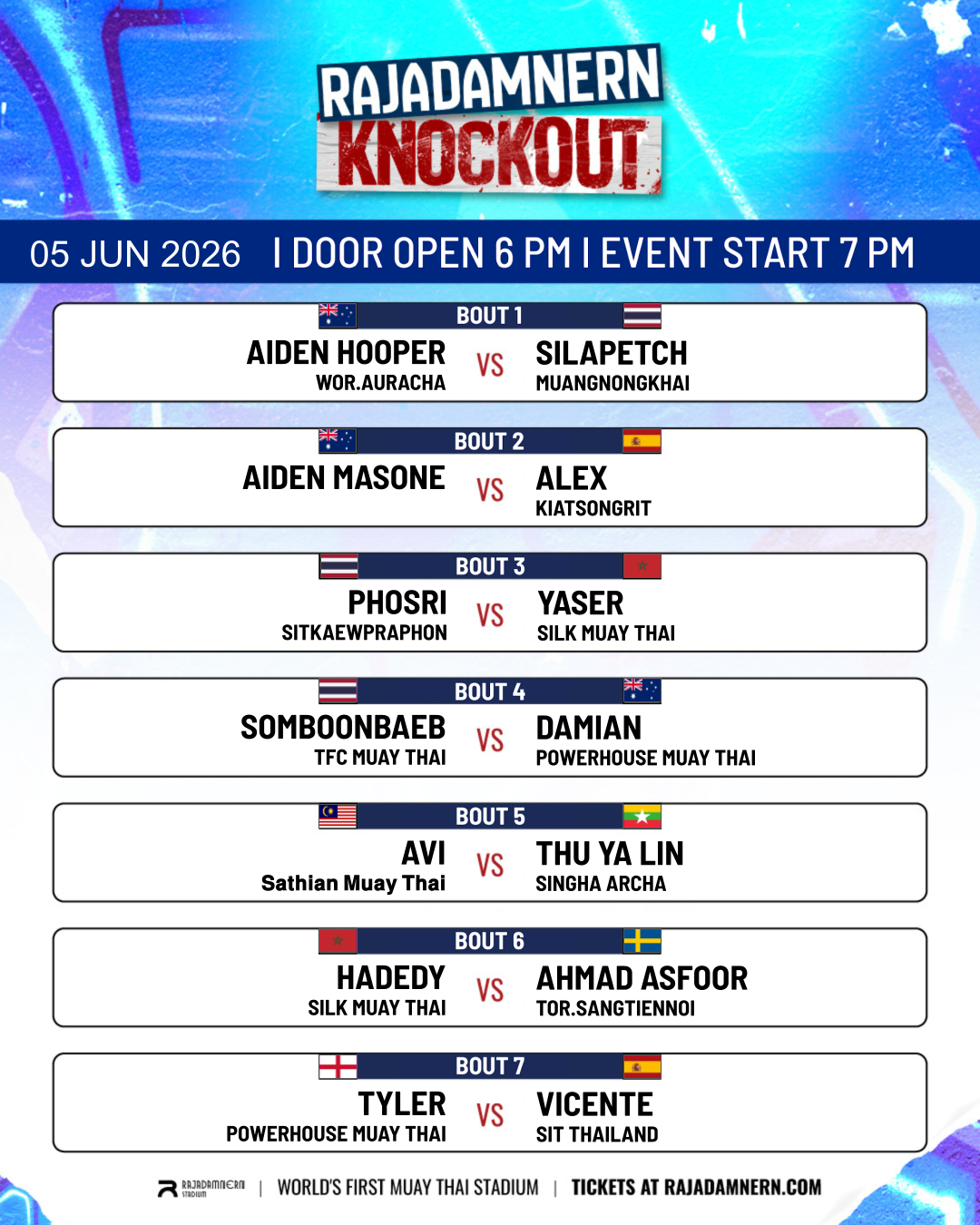 Rajadamnern Knockout (05.06.2026) poster