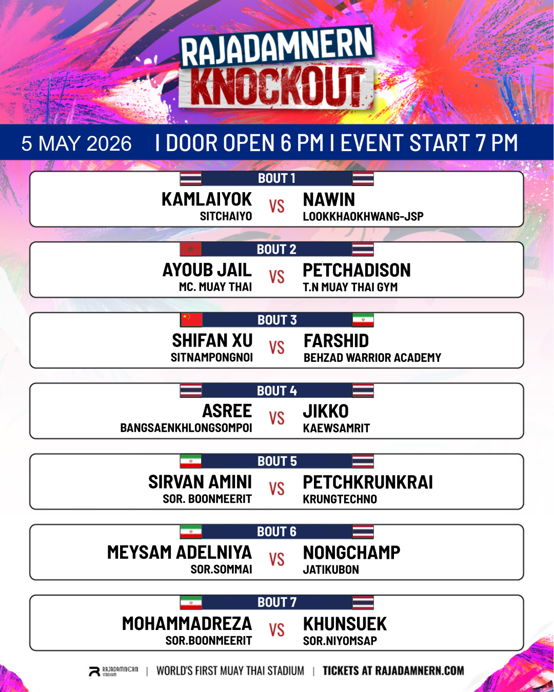 Rajadamnern Knockout (05.05.2026) poster