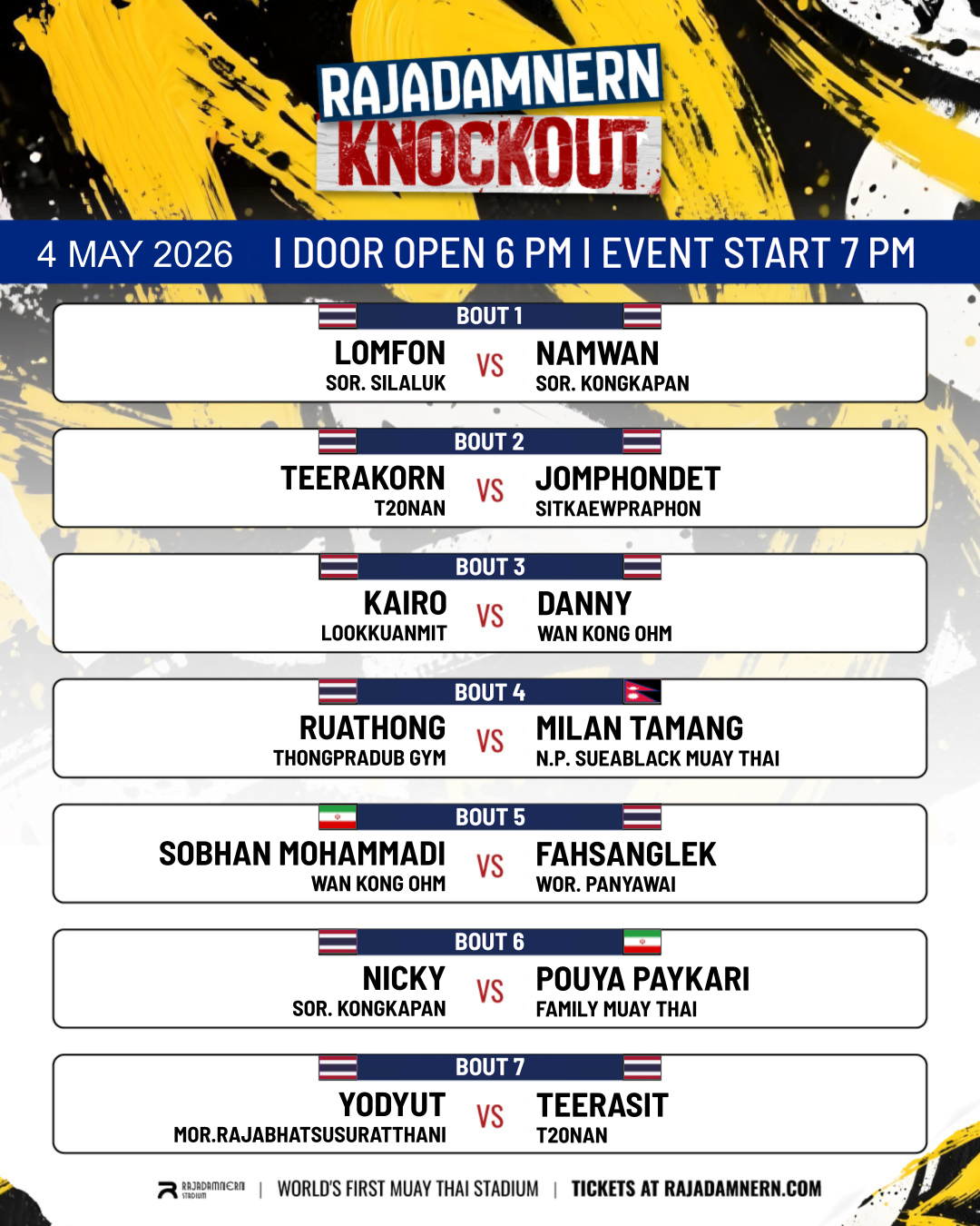 Rajadamnern Knockout (04.05.2026) poster
