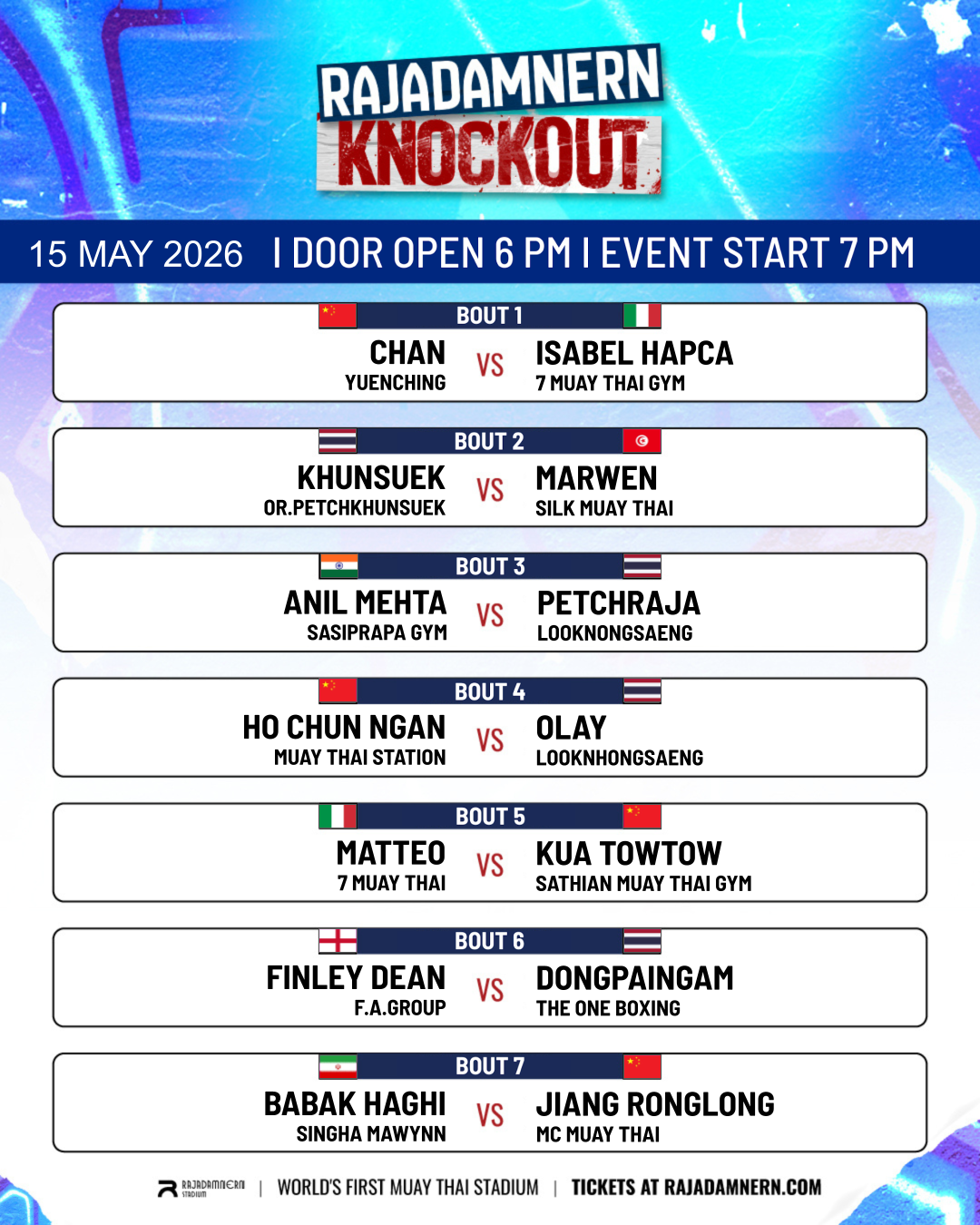 Rajadamnern Knockout (15.05.2026) poster