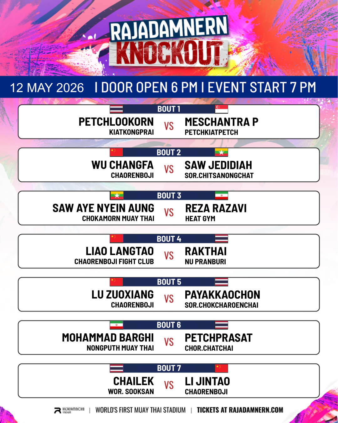 Rajadamnern Knockout (12.05.2026) poster
