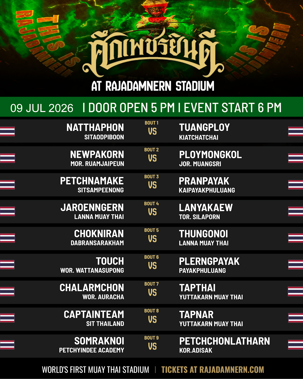 Petchyindee (09.07.2026) poster