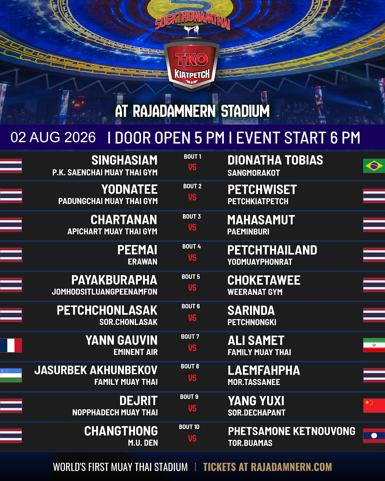 Kiatpetch TKO (02.08.2026) poster