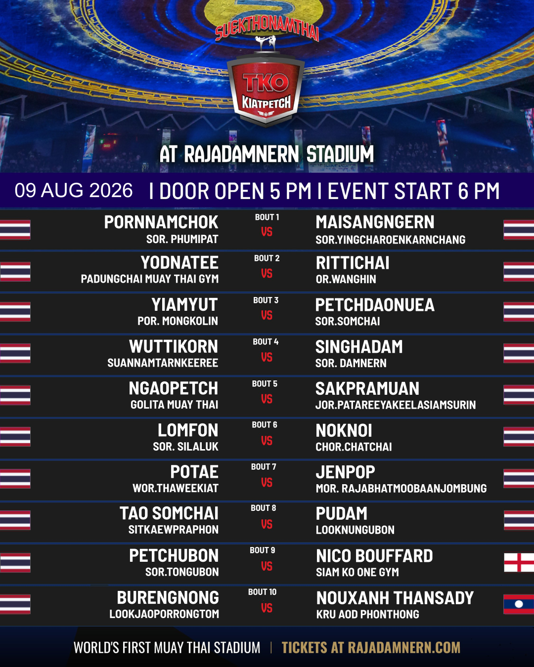 Kiatpetch TKO (09.08.2026) poster