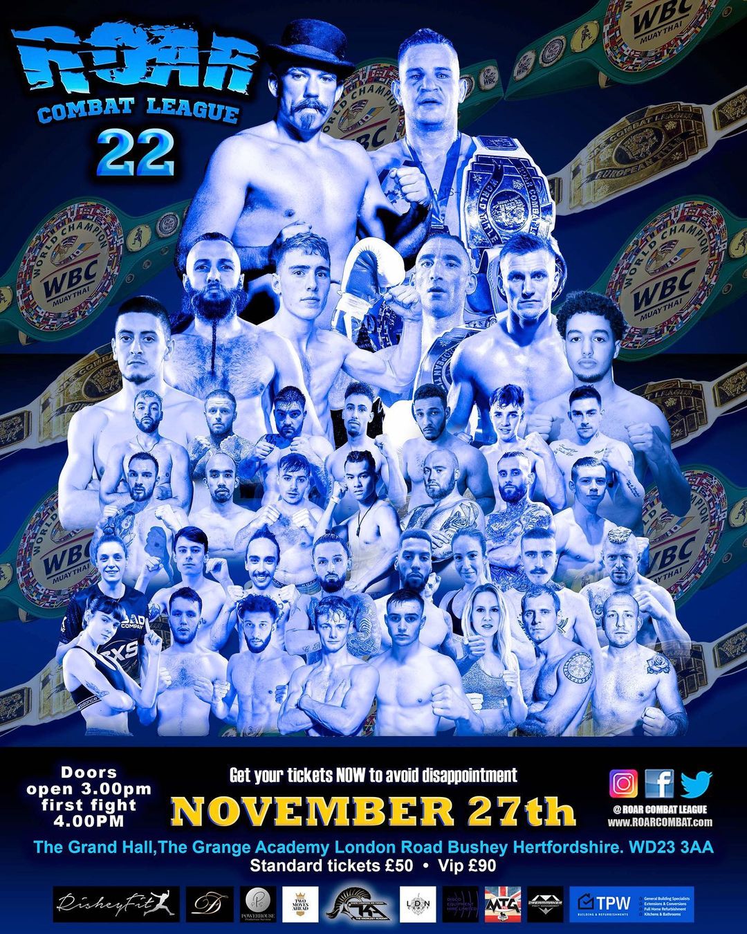 Roar Combat League 22 poster
