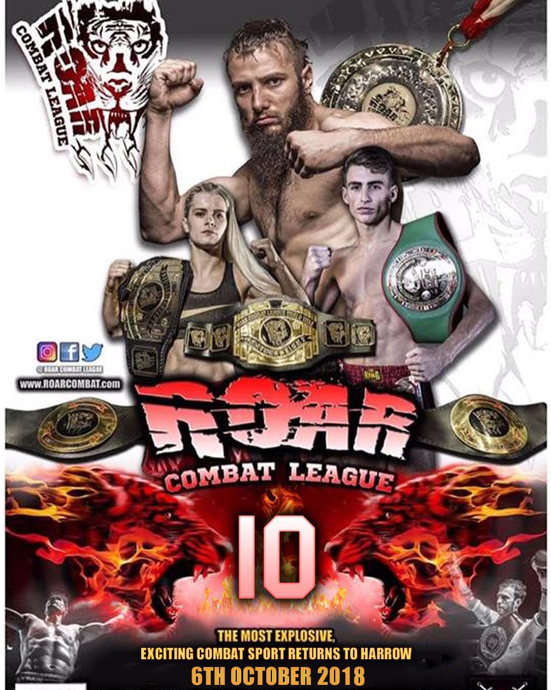 Roar Combat League 10 poster