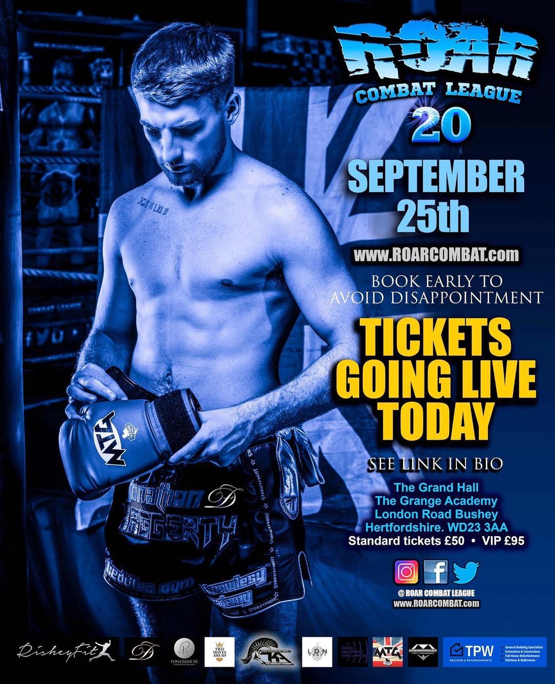 Roar Combat League 20 poster