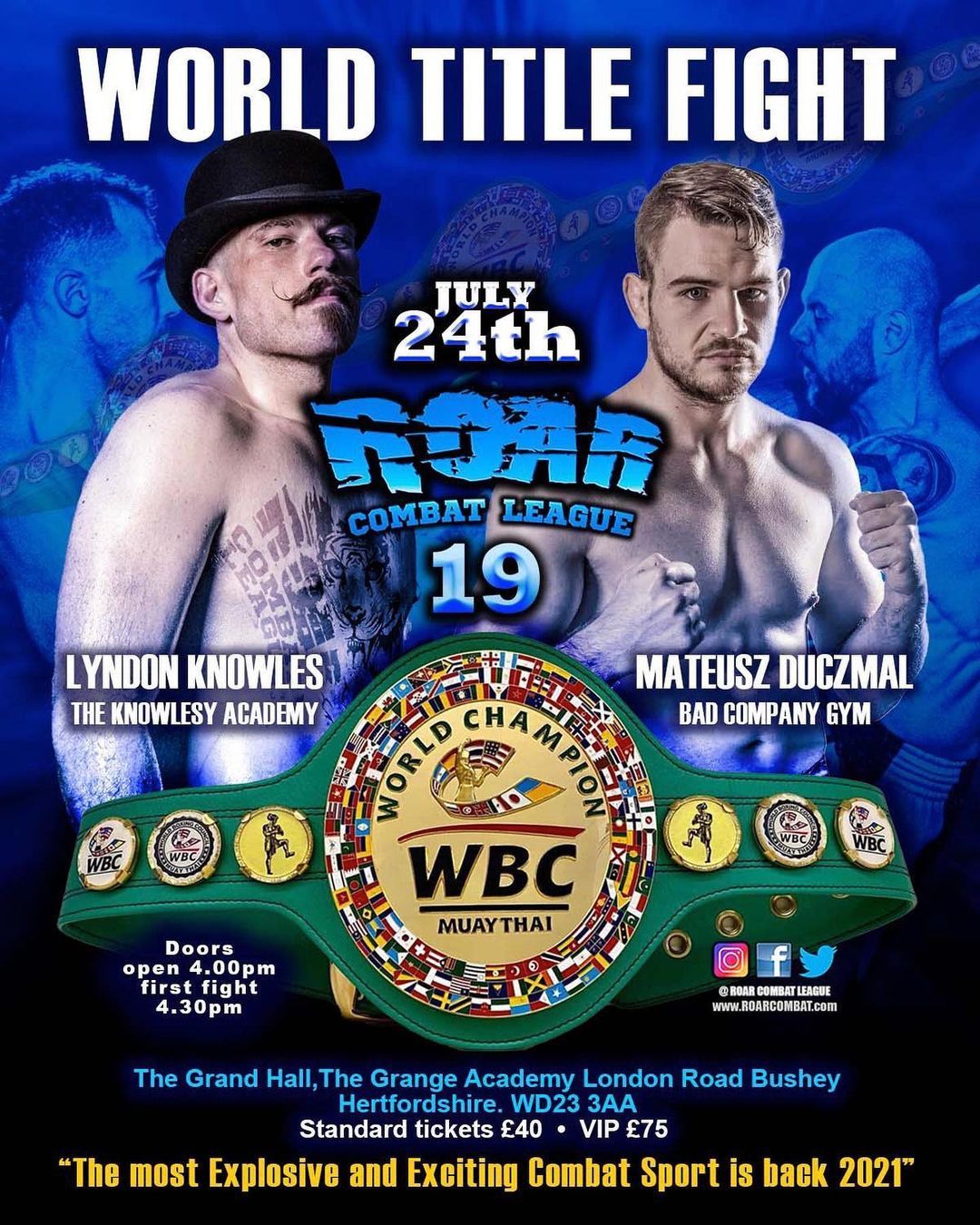 Roar Combat League 19 poster