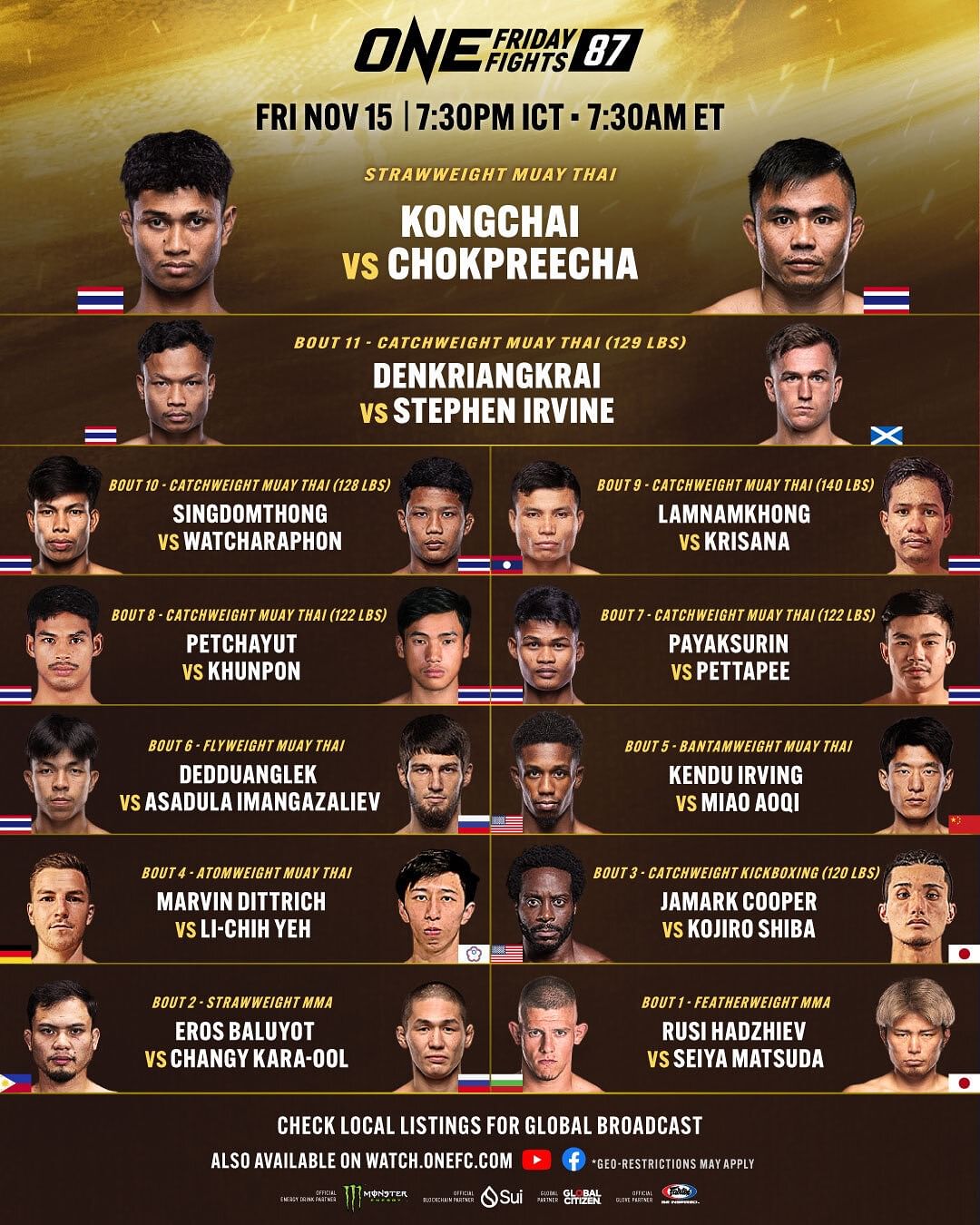 ONE Friday Fights 87 poster
