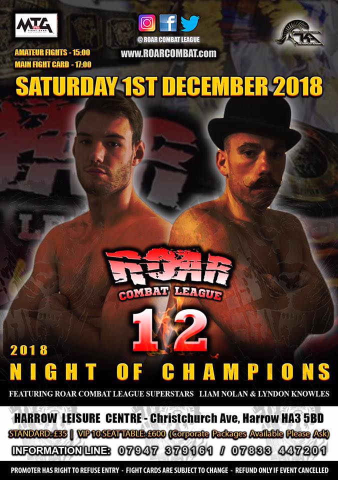 Roar Combat League 12 poster